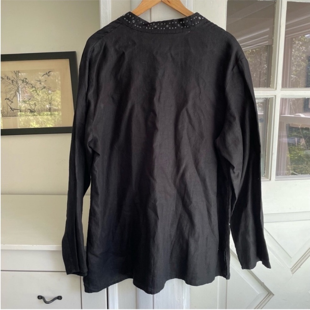 Kate Hill Women's Linen Tunic Top - Picture 8 of 11